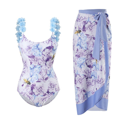 Ruffle Backless Swimwear String Cover