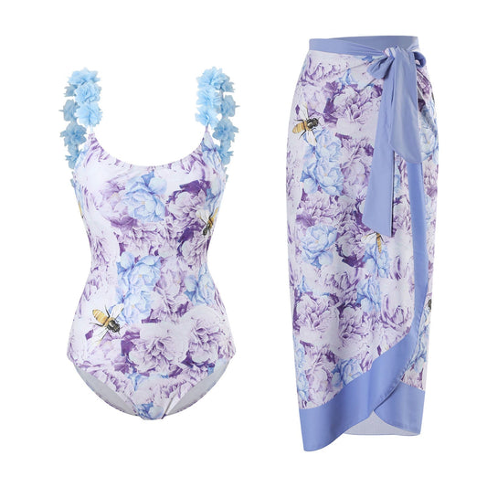 Ruffle Backless Swimwear String Cover