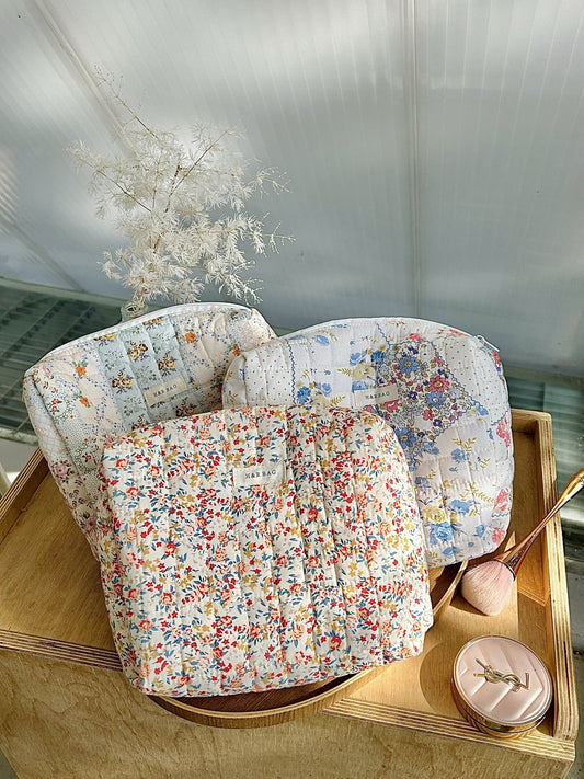 Floral Print Simple Sweet Coametic Bag
