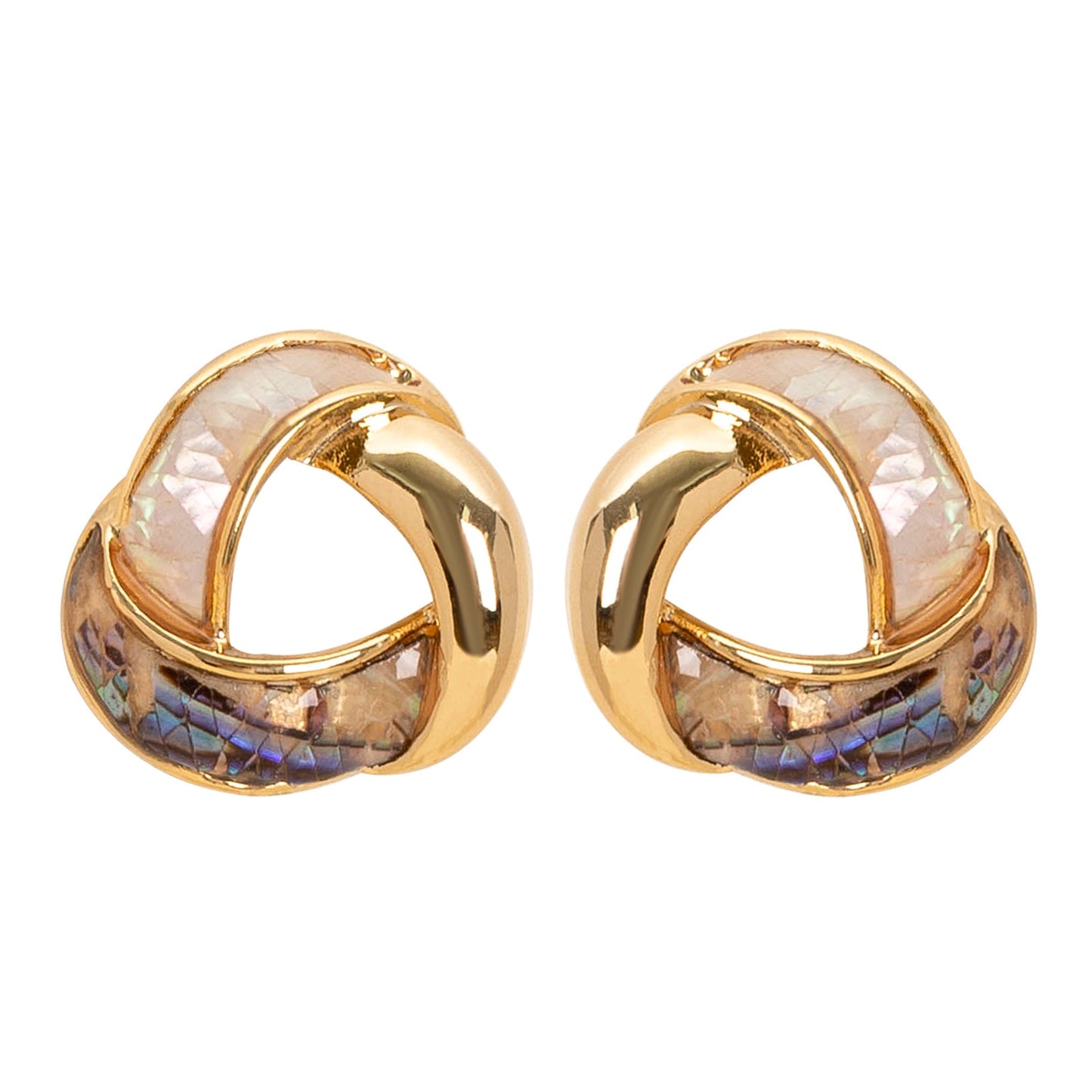 Elegant Geometric Abalone Shell Earrings For Women