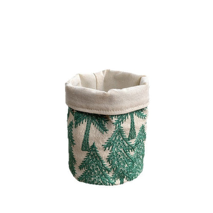 Creative Cotton Linen Pencil Holder for Makeup Brushes and Office Supplies
