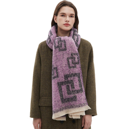 Plaid Vintage Print Scarves