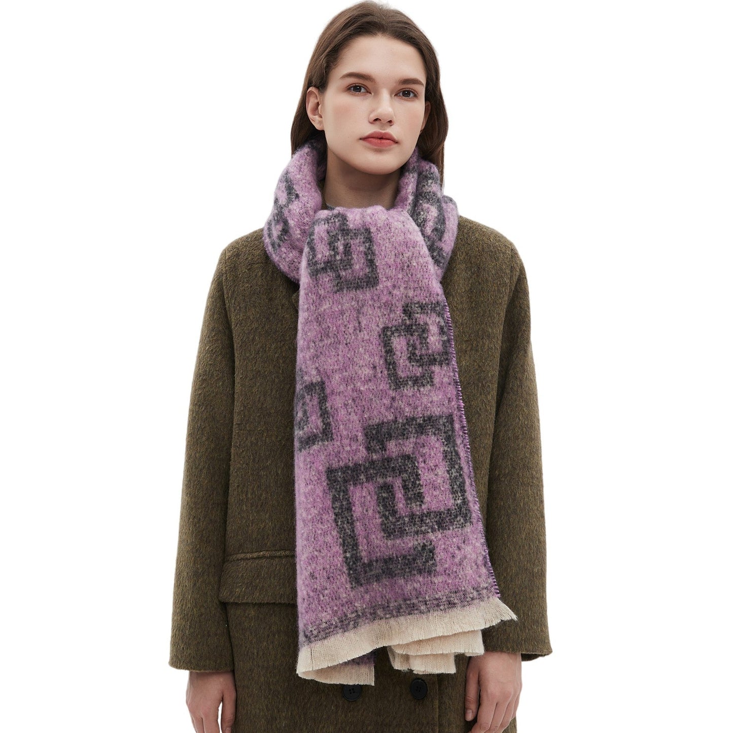 Plaid Vintage Print Scarves