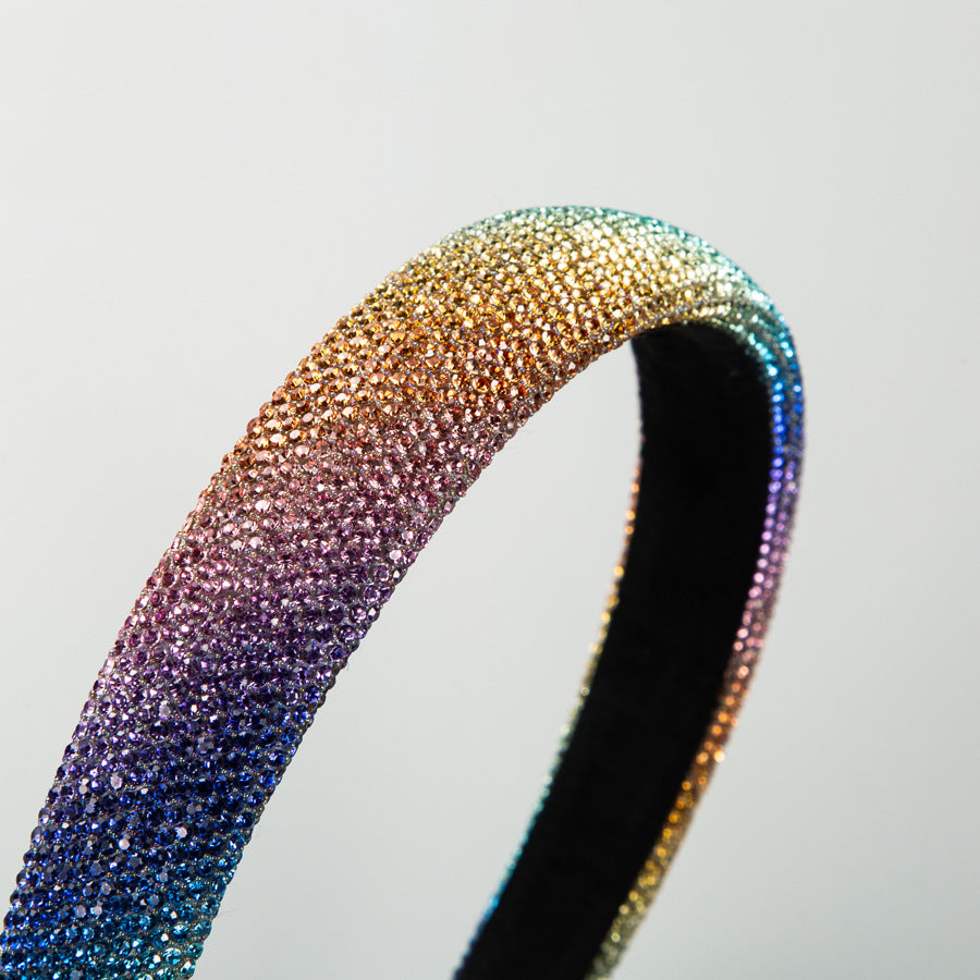 Trendy Rhinestone Hairband Fashionable Colorful Headband