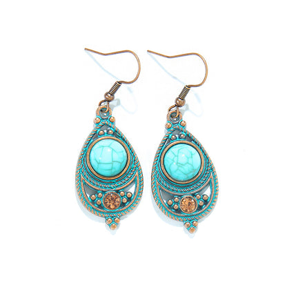 Bohemian Retro Tassel Earrings Vintage Style Travel Accessories