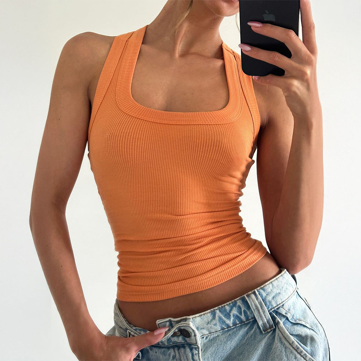 Women's Slim Fit Yoga Tank Top Casual Athletic Wear