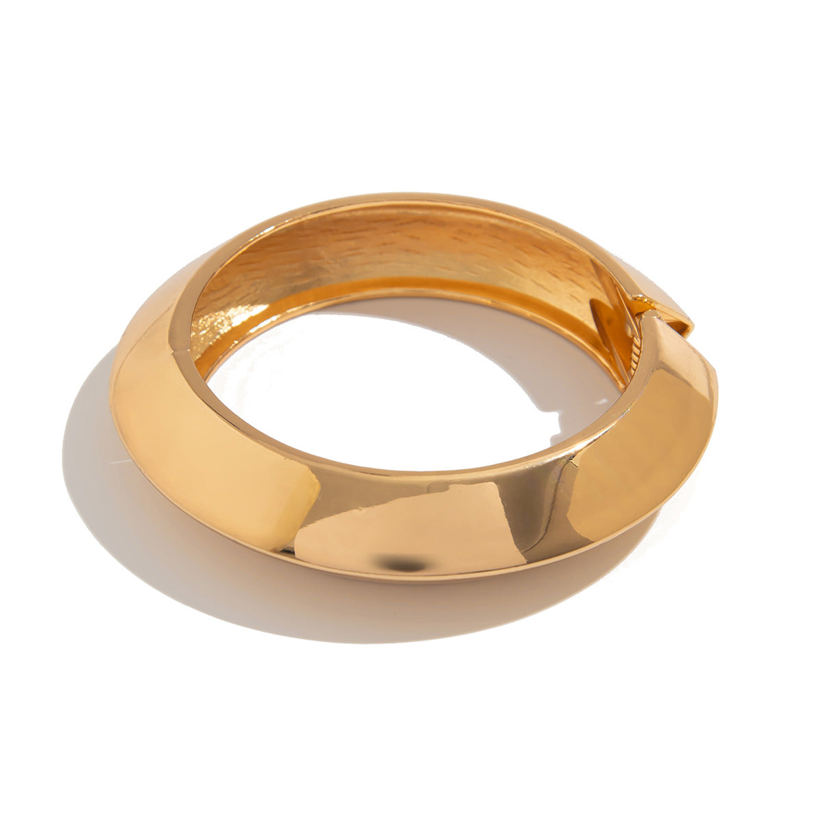 Trendy Wave Spring Cuff Bracelet Set - Chic Geometric Alloy