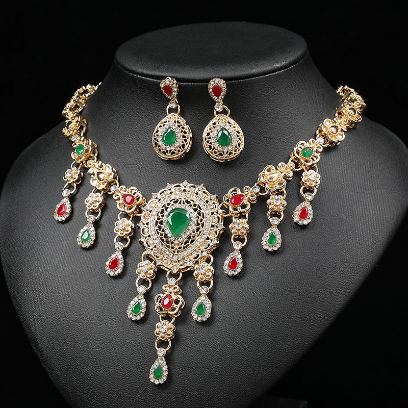 Exaggerated Statement Necklace Jewelry Set for Women