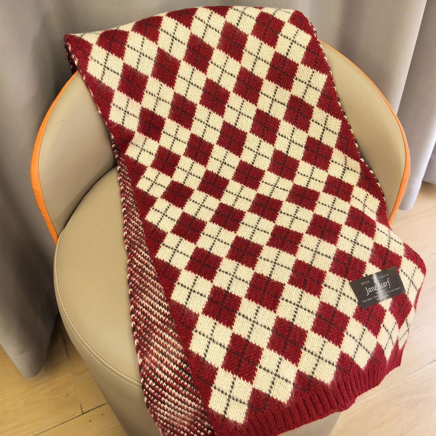Winter Warm Shawl Christmas Theme Knit Scarf