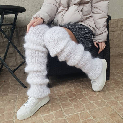 Mohair Long Pile Pile Socks Women Fashion Casual Knit Socks