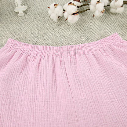 Flounce Solid Color Homewear Sets