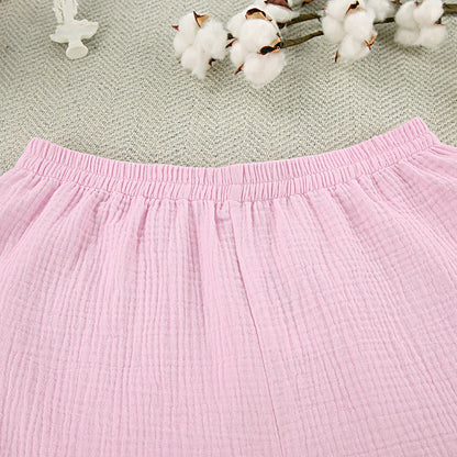 Flounce Solid Color Homewear Sets