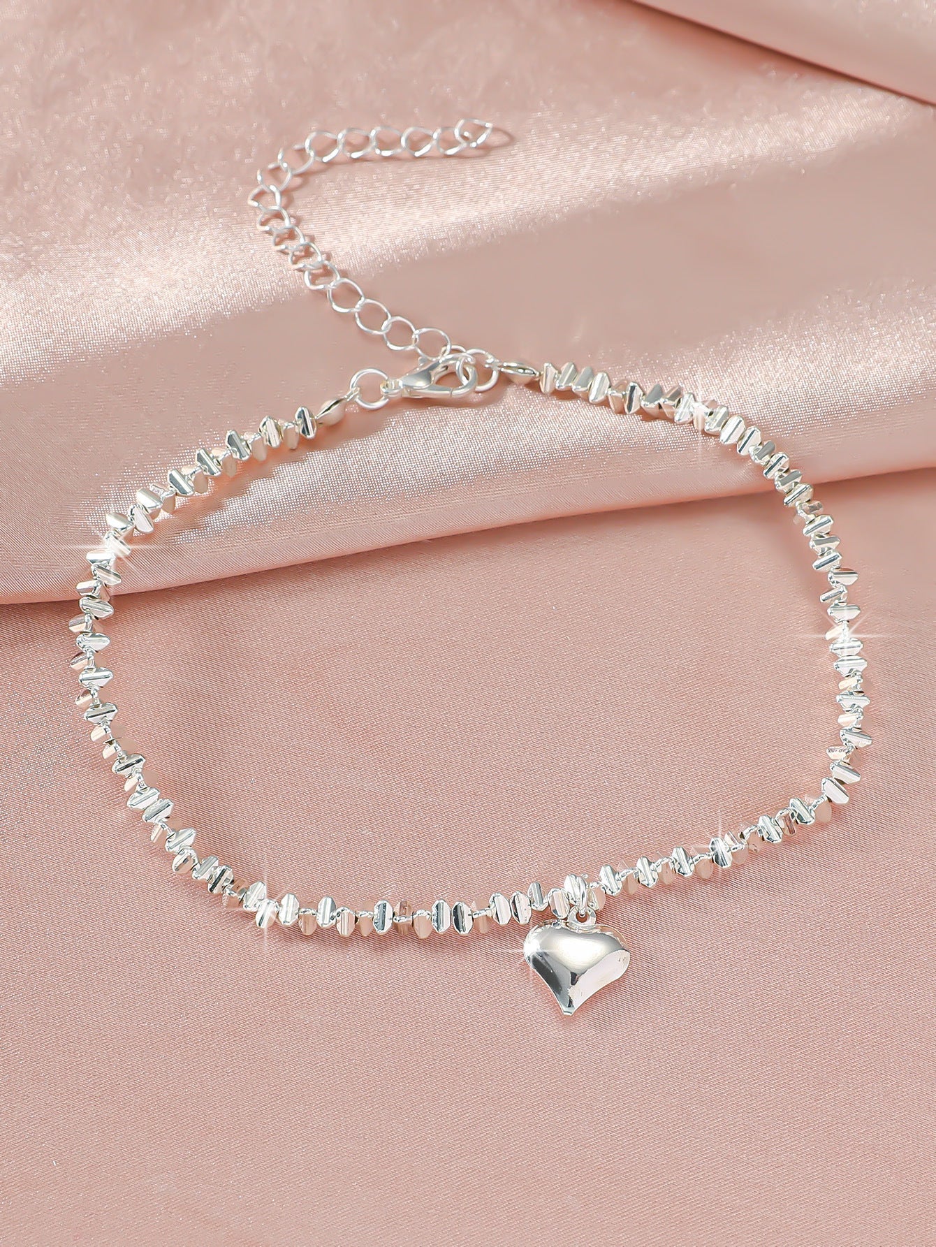 Simple Glitter Double Anklet