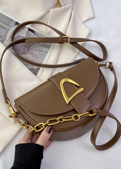 Half Moon Crossbody Bag High Quality PU Leather