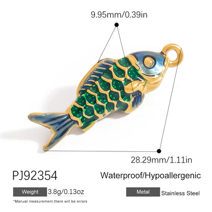 DIY Stainless Steel Shell Pendant Jewelry Trendy Fashion Necklace Bracelet Earrings