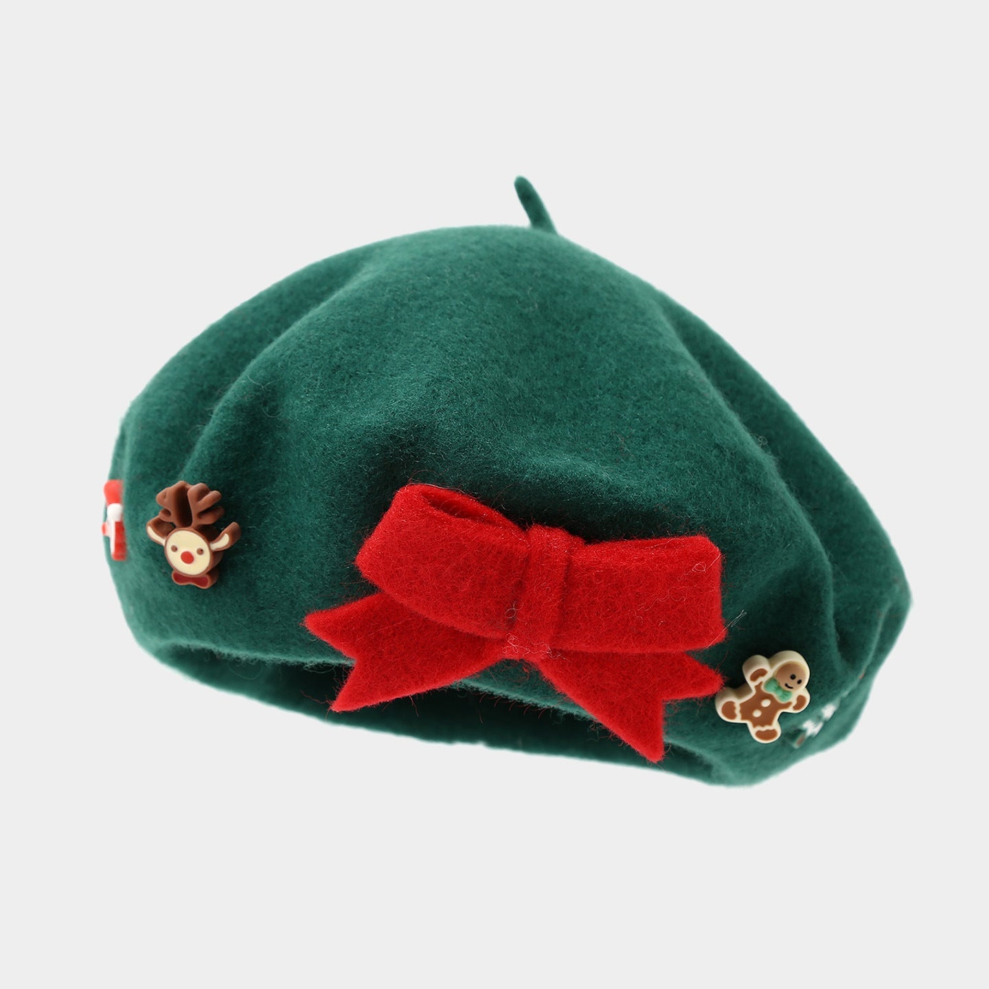 Winter Elegant Wool Blend Christmas Beanie Hat