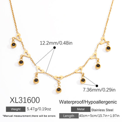 Geometric Design Stainless Steel Necklace for Women