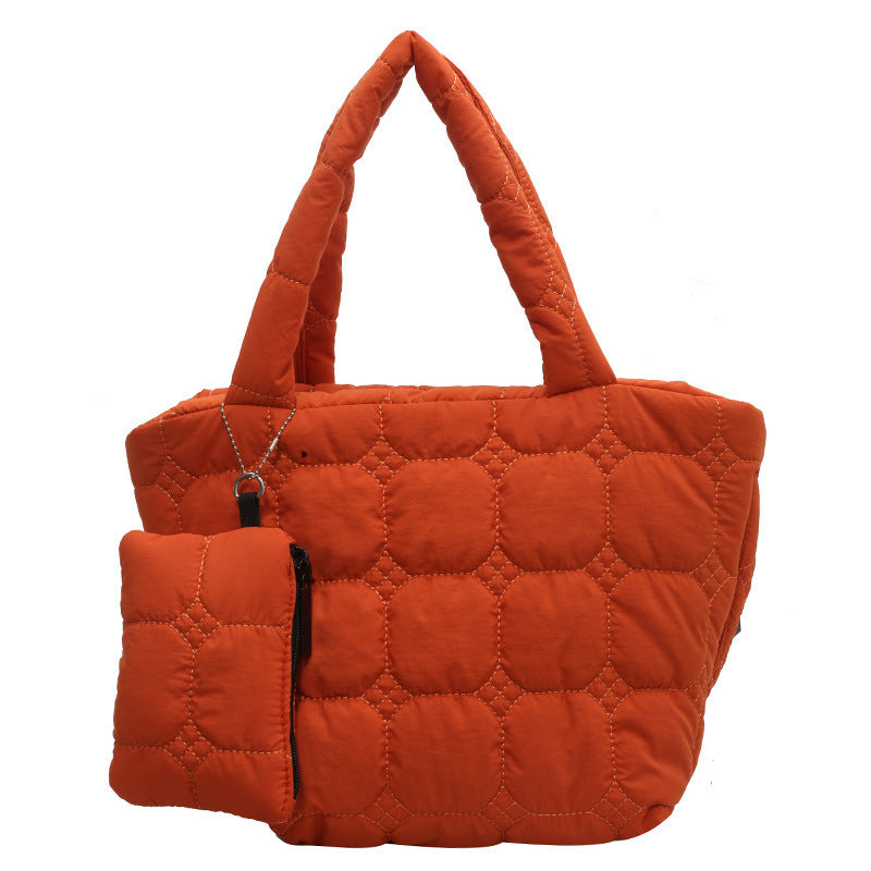 Simple Solid Color LargeÂ Capacity Tote Bag
