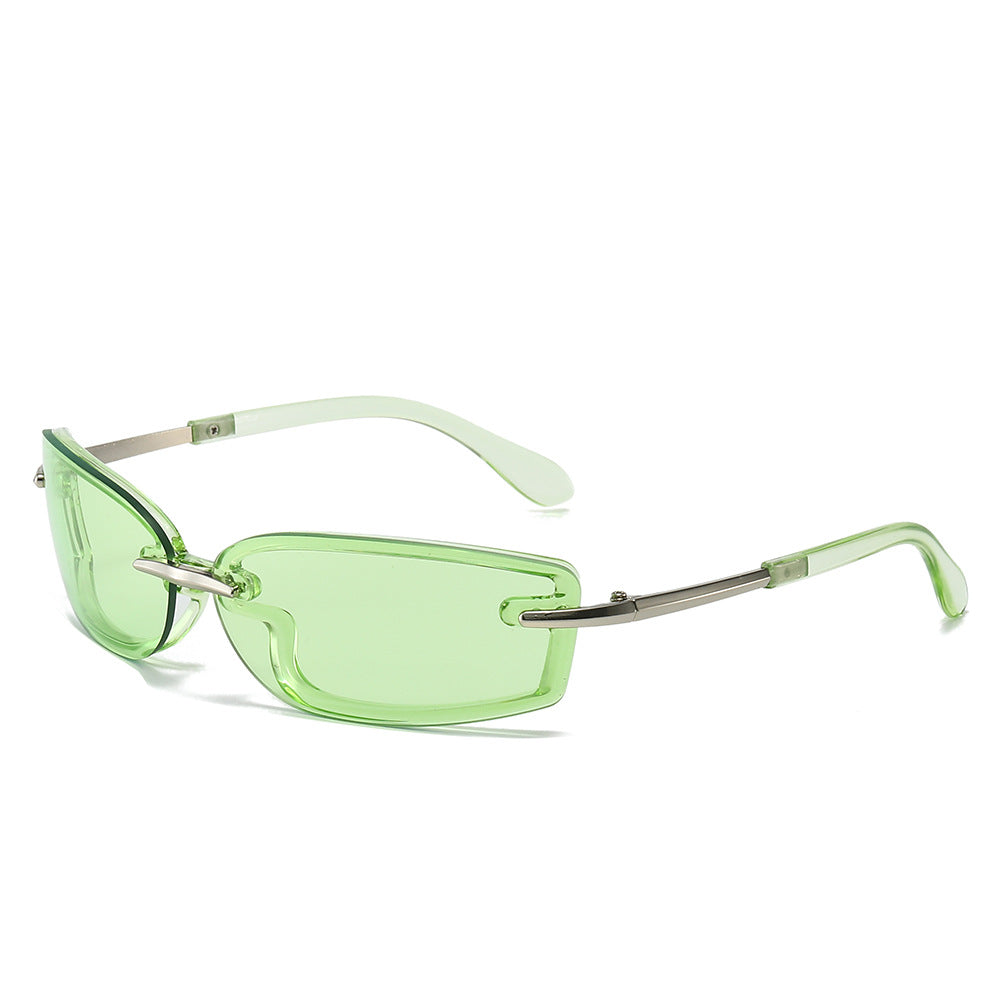 Futuristic Square Candy Color Sunglasses for Women