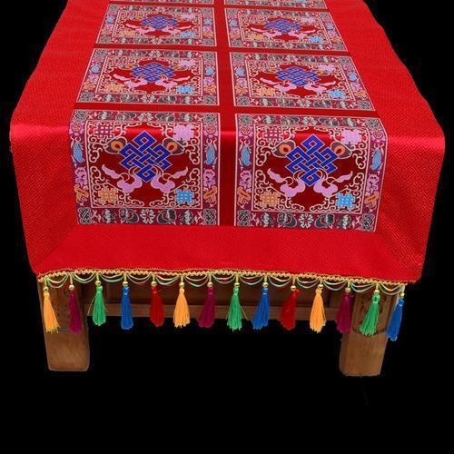 Tibetan-Style Folk Wind Tablecloth Custom Retro Long Table Tea Tablecloth Buddha Hall Decoration For Tablecloth Buddha Tablecloth
