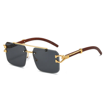Trendy Square Unframed Sunglasses for Men and Women