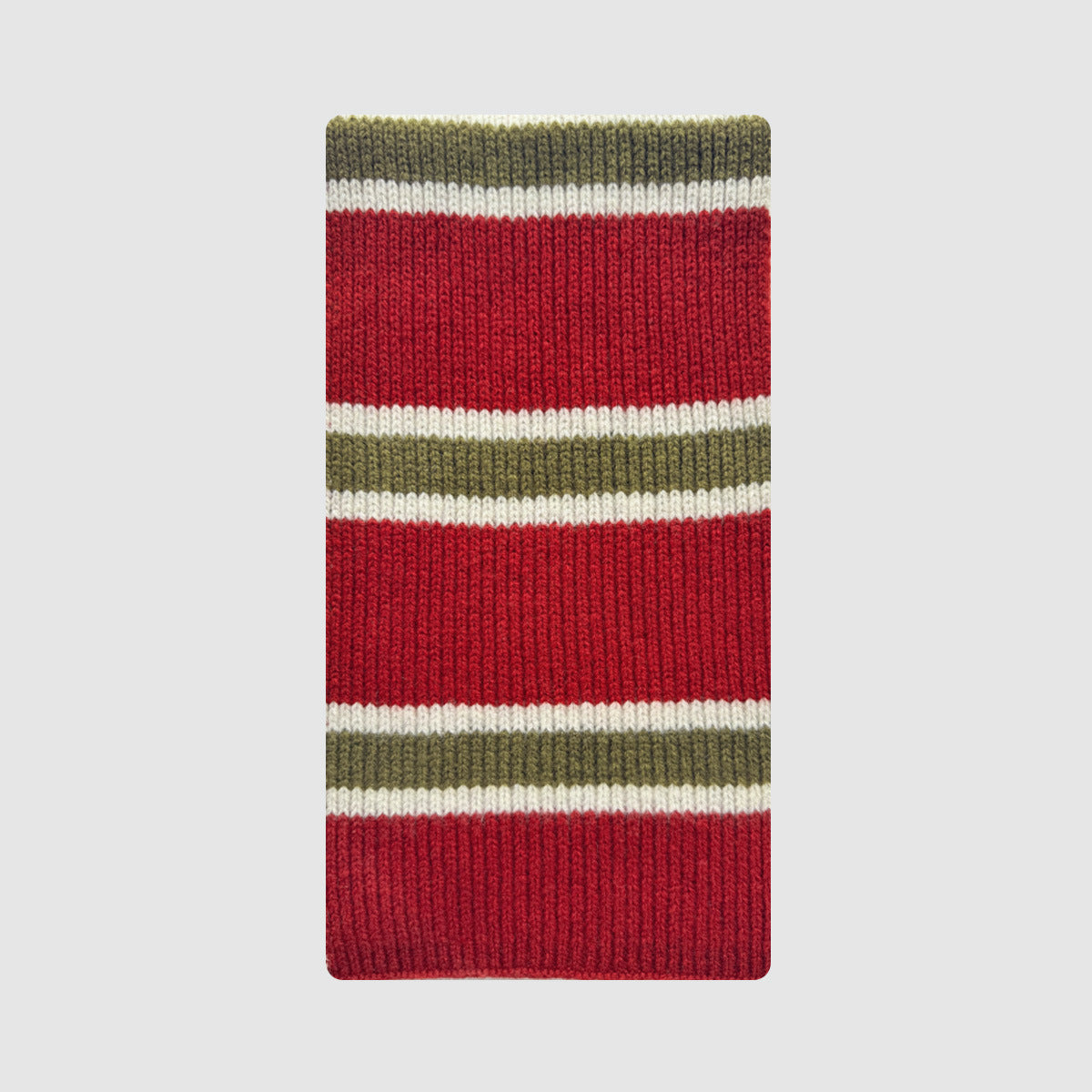 Striped Knit Wool Scarf for Women Casual Soft Neck Warmer
