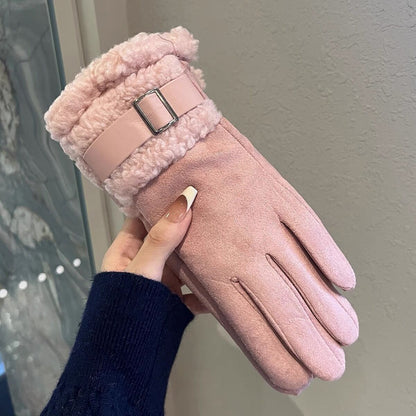 Winter Touch Screen Thermal Suede Gloves