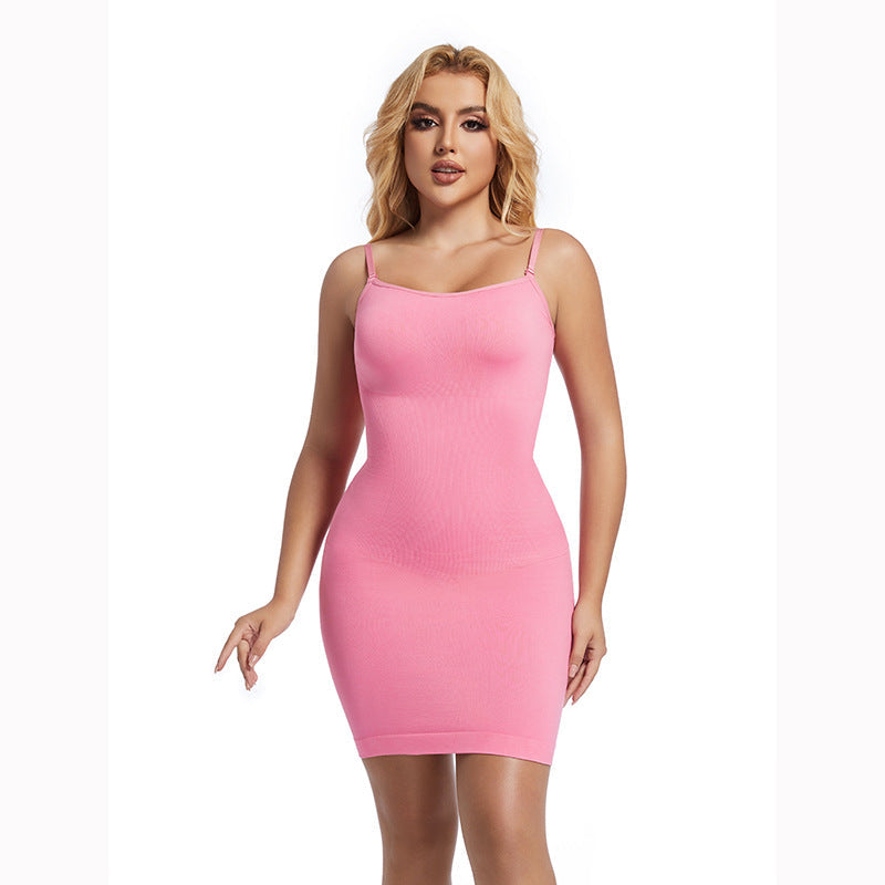 Seamless Bodycon Cami Dress With Tummy Control And Butt Lift