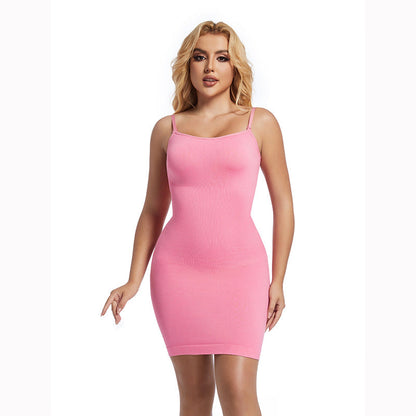 Seamless Bodycon Cami Dress With Tummy Control And Butt Lift