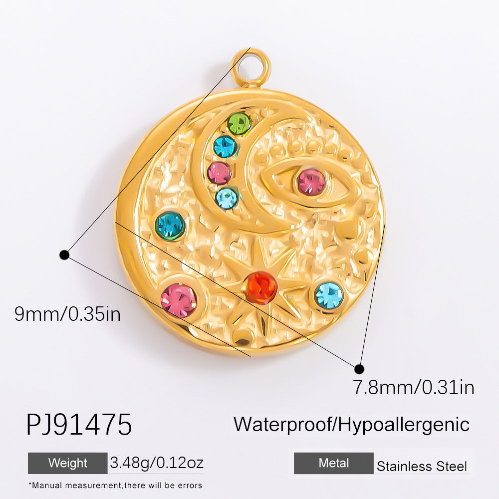 Minimalist DIY Jewelry Accessories Stainless Steel Necklace Pendant