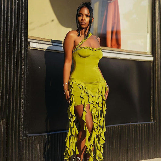 New Sexy Halter Neck Sleeveless Backless Bodycon Dress