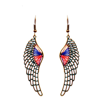 Vintage Water Drop Earrings Handmade Alloy Fashion Jewelry
