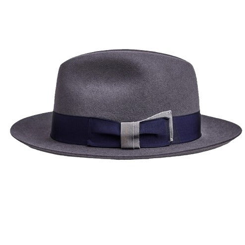 Stylish Wool Fedora Hat Classic British Wide-Brimmed Felt Hat