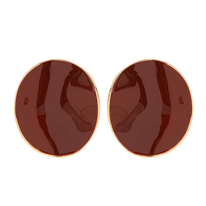 French Style Elegant Irregular Wave Drop Earrings High-End Aesthetic