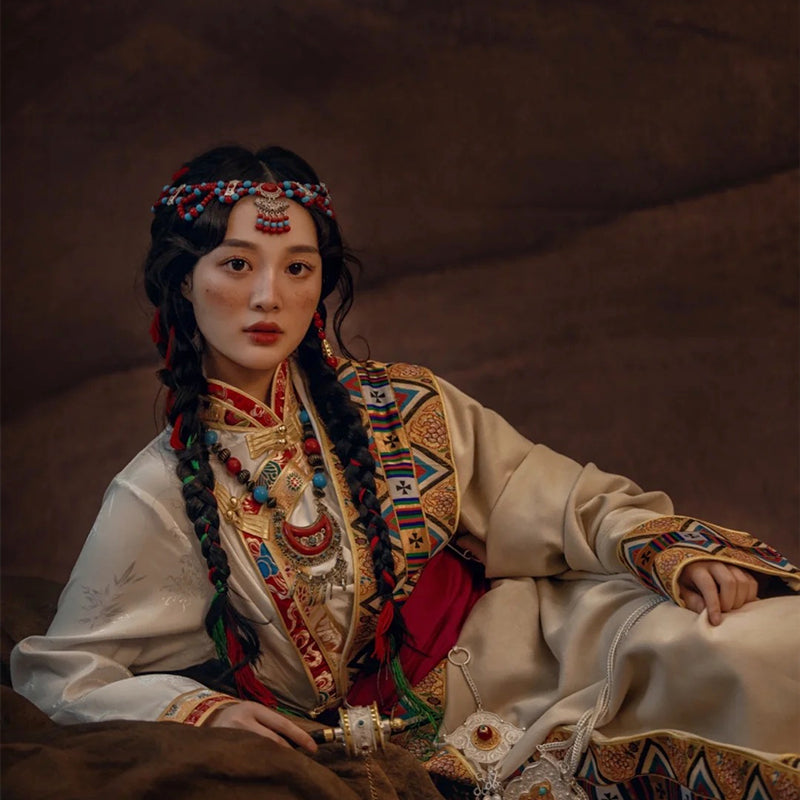 Tibetan Style Retro Ethnic Style Forehead Decoration Exotic Style Forehead Chain.Headwear