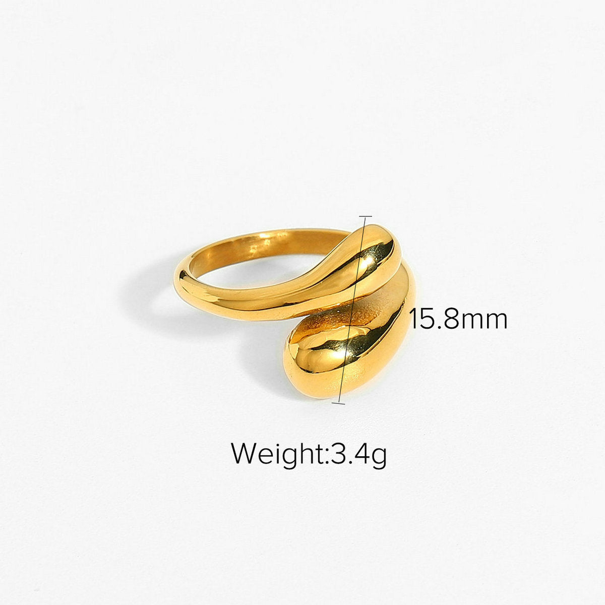 Adjustable Cross Sikmple Ring