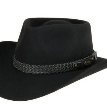 Men's Stylish Wool Fedora Hat with Bow