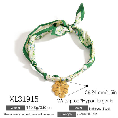 Ocean Series Pendant Scarf Necklace Stylish Casual
