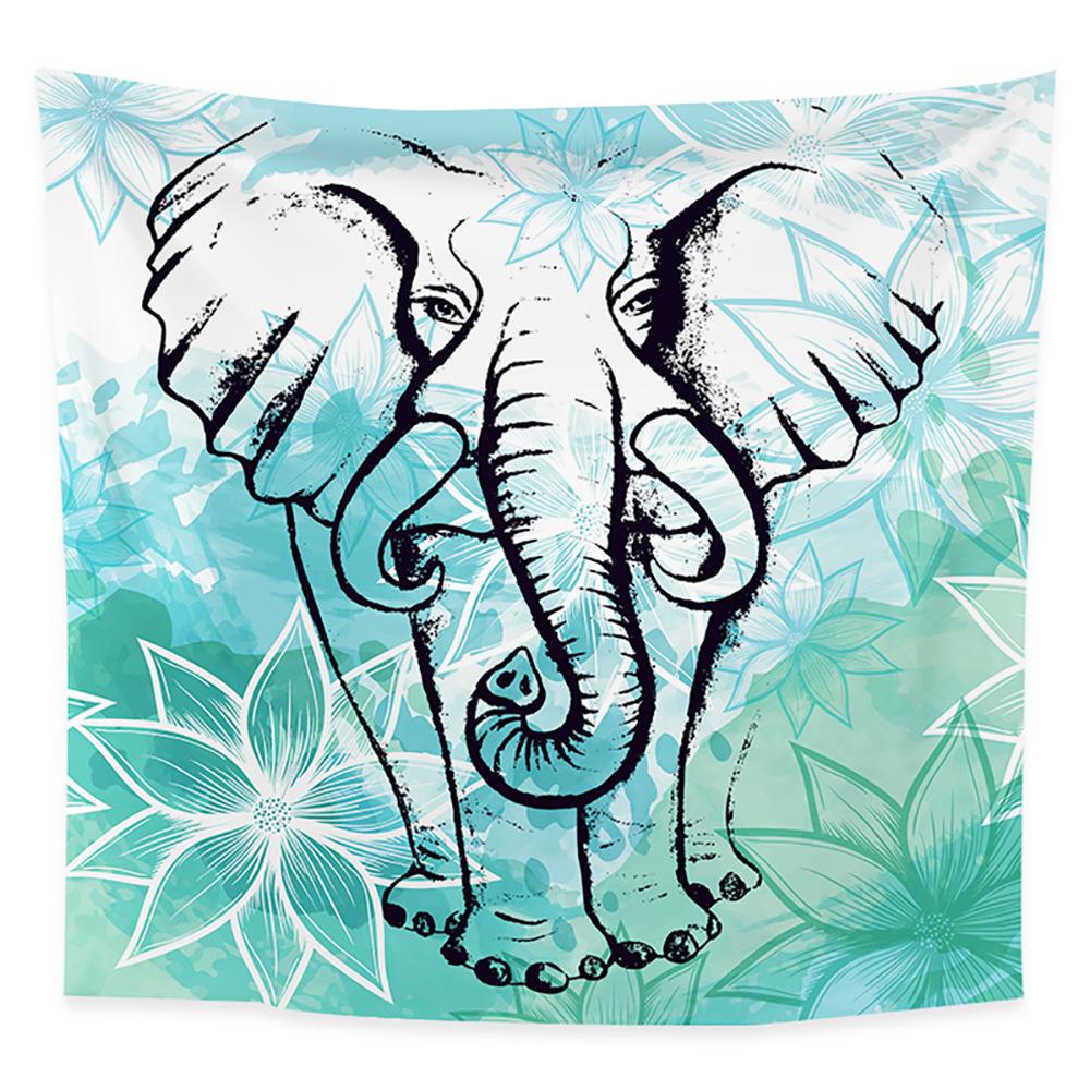 Datura Moon Sun Bohemian Background Cloth Bedroom Home Hanging Cloth Tapestry
