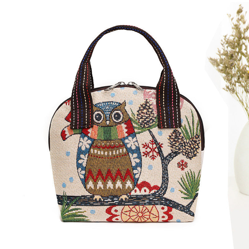 Handbag Bag Women'S New Bag Children'S Bag Woven Ethnic Style Small Cloth Bag