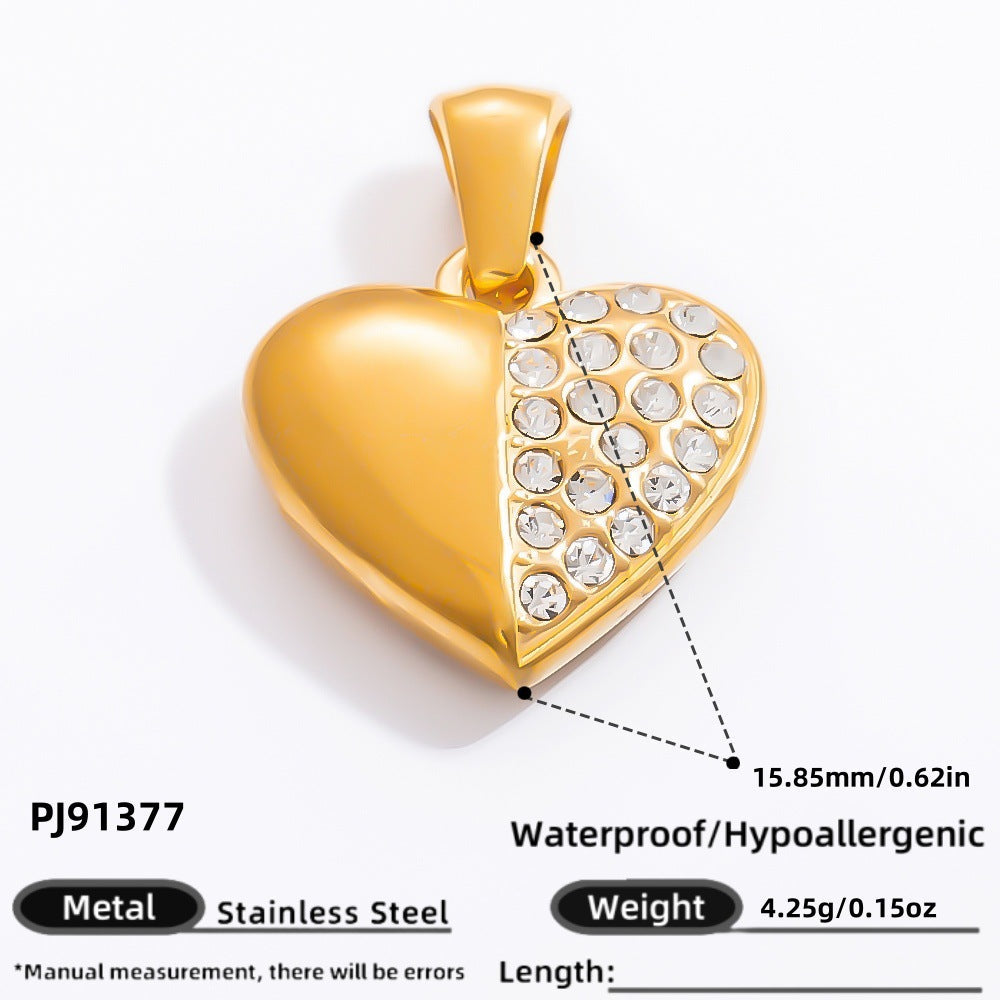 DIY Stainless Steel Moon Sun Pendant Necklace Accessories