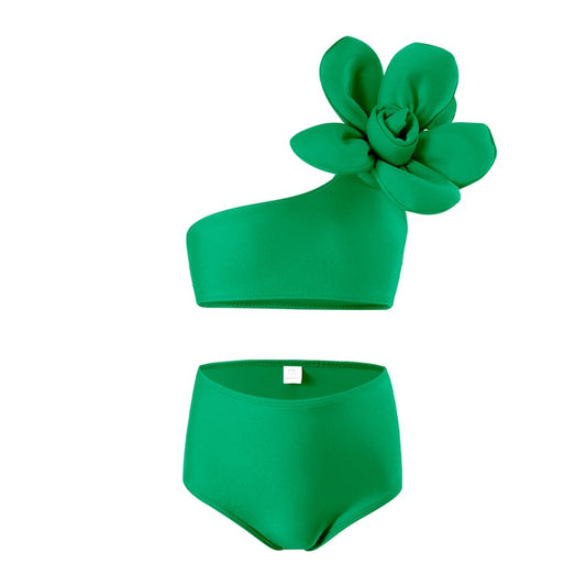 Kids' Two-Piece Swimming Suits With High Elasticity