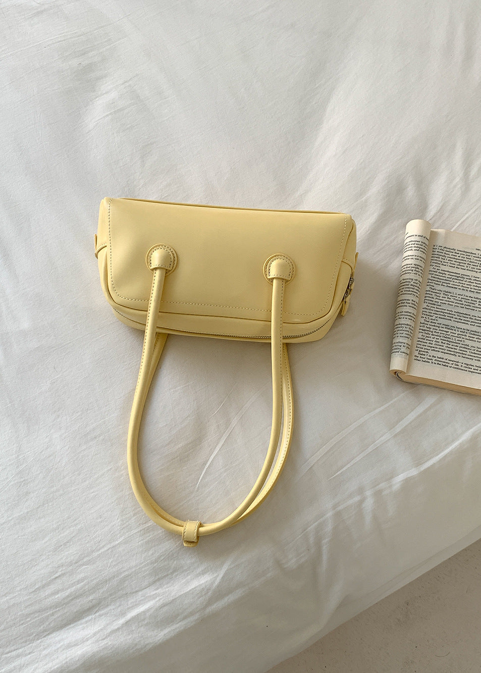 Mini Shoulder Bag Faux Leather Compact Style