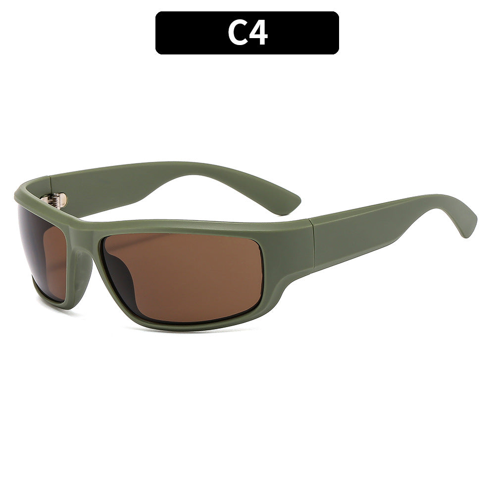 Y2K Stylish Oval Sunglasses Futuristic Fashion Shades