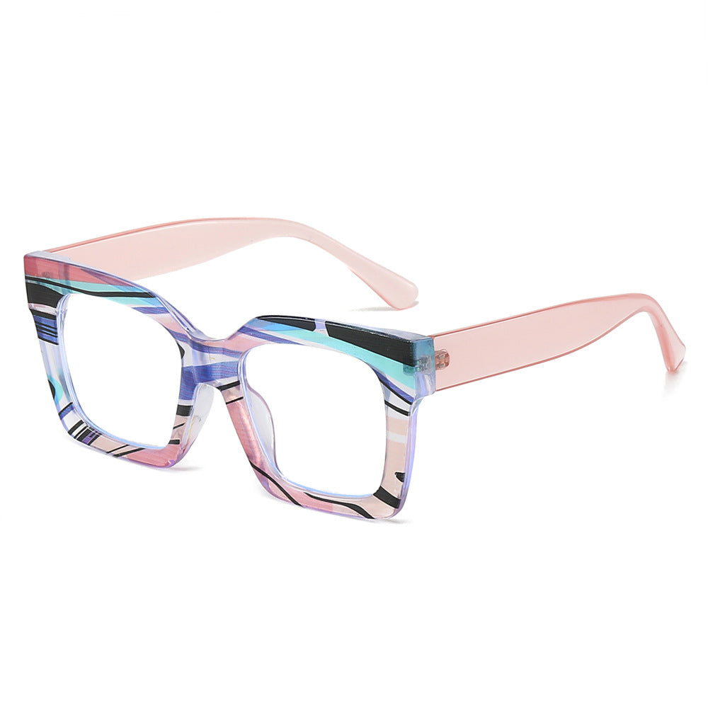 Trendy Floral Pattern Anti-Blue Light Glasses