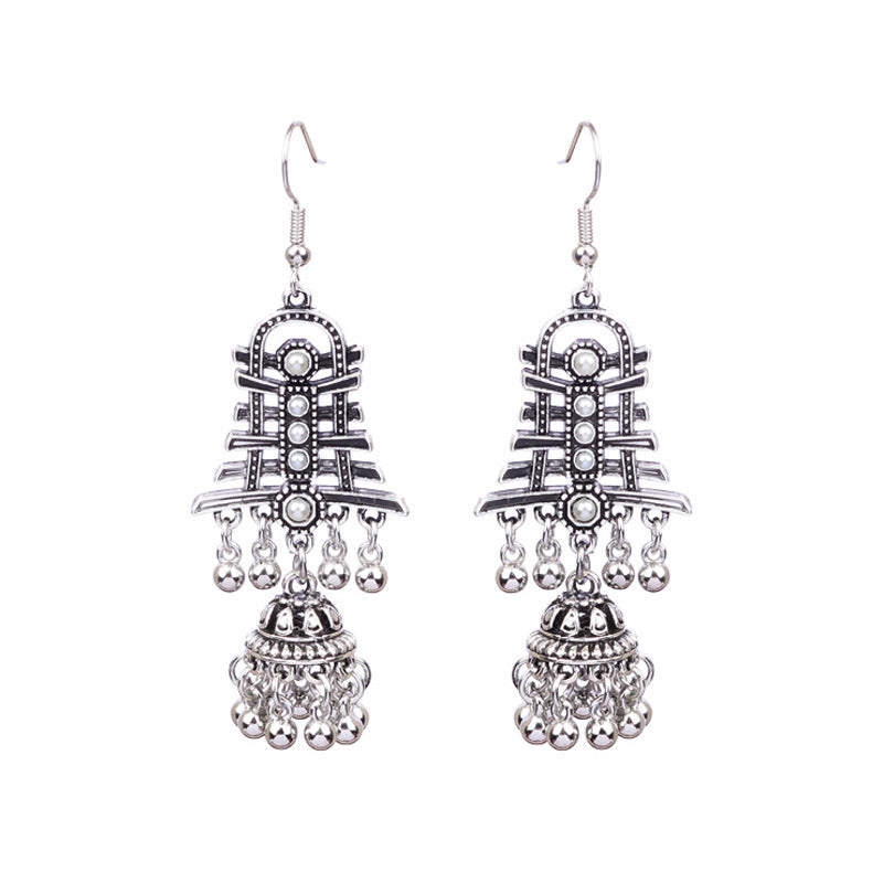 Fashionable Bohemian Long Earrings with Geometric Design