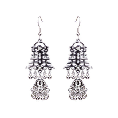 Fashionable Bohemian Long Earrings with Geometric Design