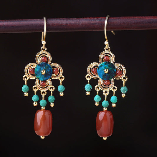 New Original Design Is Classic, Fashionable, Red, Exquisite, Elegant Earrings, Slimming Earrings, And Ear Clips For Women