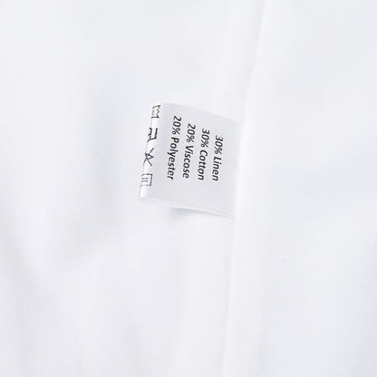 Linen Cotton Sleeveless Top and Wide-Leg Pants Casual Set
