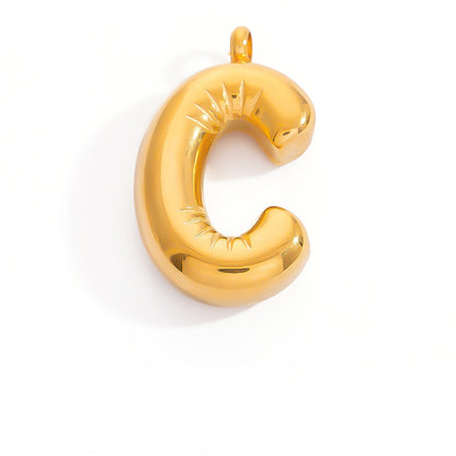 Stylish Stainless Steel Letter Pendant Jewelry